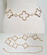 Fashion Large Open Clover Chain Belt #JT20581 - Multiple Colors (PC)