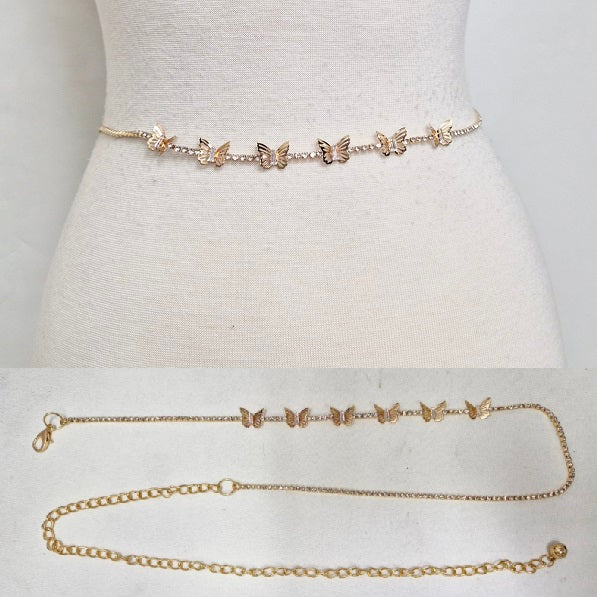 Fashion Small Butterfly Chain Belt #JT20593 - Multiple Colors (PC)