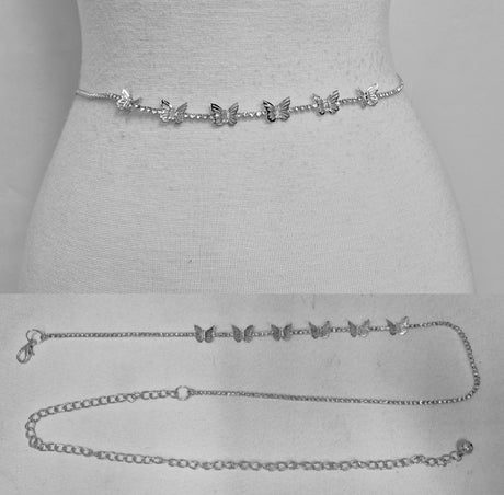 Fashion Small Butterfly Chain Belt #JT20593 - Multiple Colors (PC)