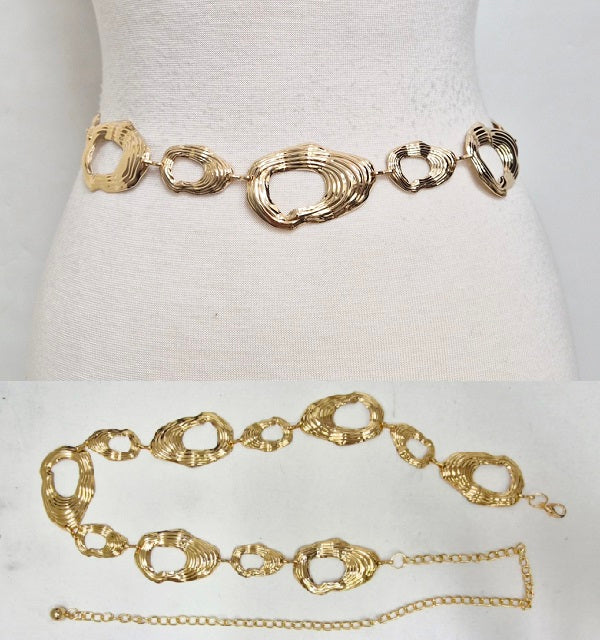 Fashion Bamboo Style Chain Belt #JT20594 - Multiple Colors (PC)