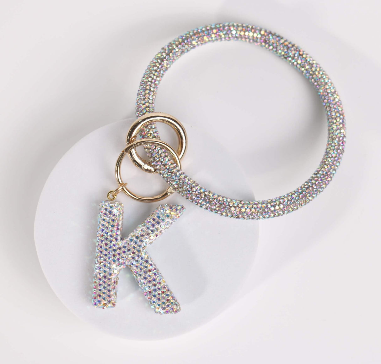 Fashion Wristlet Initial Keychain (PC)