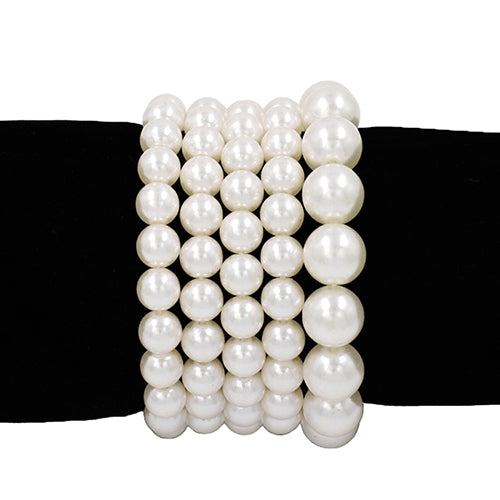 Layered Pearl Bracelet #KB2189 (PC)