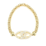 Fashion Double Loop Link Bracelet #KB2253 - Multiple Colors (PC)