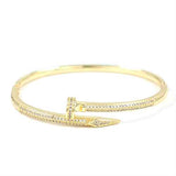 Fashion Pavé Bangle Bracelet #KB2254 - Multiple Colors (PC)