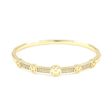 Fashion Rhinestone Initial Bangle Bracelet #KB2261 - Multiple Colors (PC)