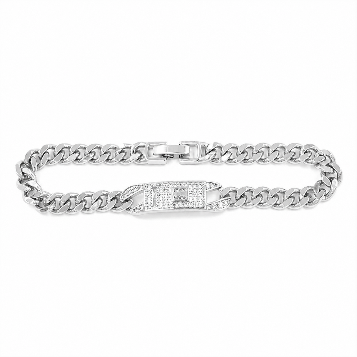 Fashion Statement Chain Link Bracelet #KB2272SV Silver (PC)