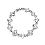 Rhinestone Clover Bracelet #KB2297 - Multiple Colors (PC)