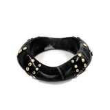 Fashion Studded Acrylic Bangle Bracelet #KB2322 - Multiple Colors (PC)