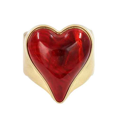 Fashion Heart Bangle Bracelet #KB2324 - Multiple Colors (PC)