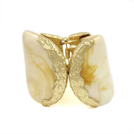 Fashion Two-Toned Cuff Bracelet #KB2327 - Multiple Colors (PC)