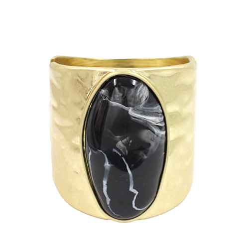 Fashion Amber Stone Cuff Bracelet #KB2328 - Multiple Colors (PC)