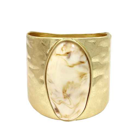 Fashion Amber Stone Cuff Bracelet #KB2328 - Multiple Colors (PC)