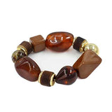 Fashion Multi-Tone Bead Stretch Bracelet #KB2329 - Multiple Colors (PC)