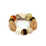 Fashion Multi-Tone Bead Stretch Bracelet #KB2329 - Multiple Colors (PC)