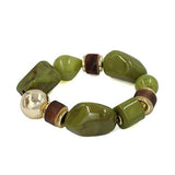 Fashion Multi-Tone Bead Stretch Bracelet #KB2329 - Multiple Colors (PC)