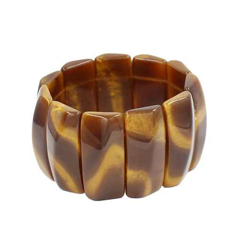 Fashion Rectangular Bead Stretch Bracelet #KB2360 - Multiple Colors (PC)