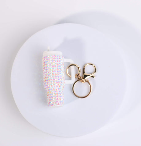 Fashion Rhinestone Cup Keychain #KC0353 - Multiple Colors (PC)