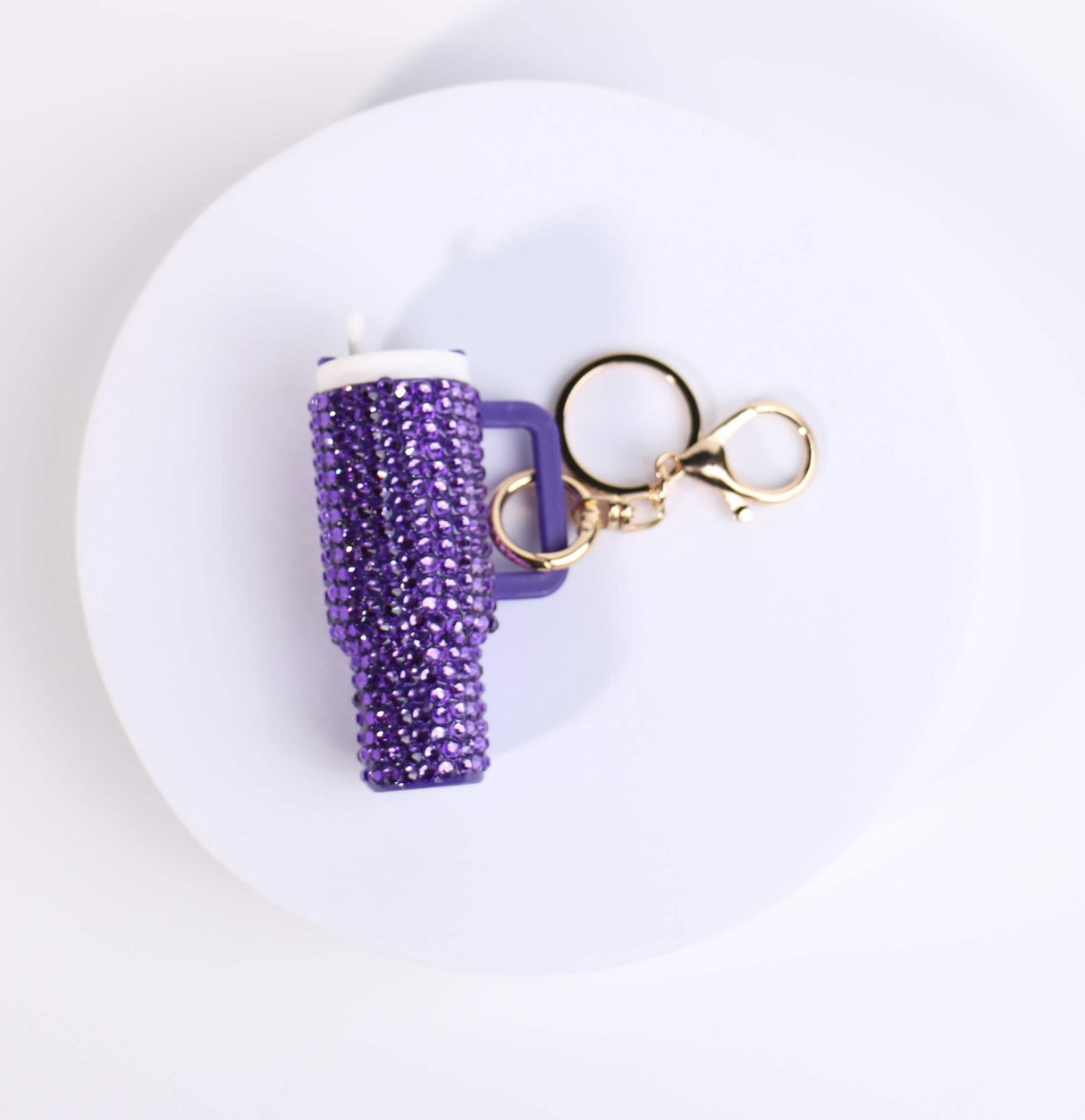 Fashion Rhinestone Cup Keychain #KC0353 - Multiple Colors (PC)