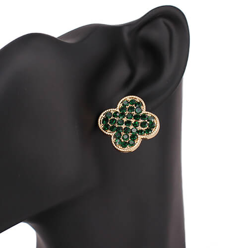 Fashion Design Clover Earrings #KE1048 - Multiple Colors (PC)
