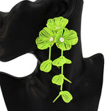Large Flower Drop Earring #KE1067 (PC)