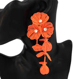 Large Flower Drop Earring #KE1067 (PC)