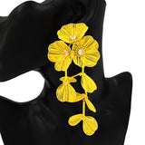 Large Flower Drop Earring #KE1067 (PC)