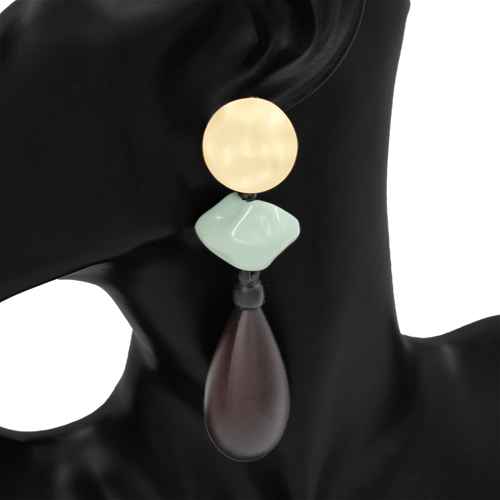 Fashion Beaded Teardrop Earrings #KE1092 (PC)