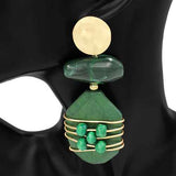 Fashion Wire Wrapped Drop Earrings #KE1102 (PC)
