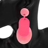 Fashion Two-Tone Geometric Statement Earrings #KE1104 - Multiple Colors (PC)