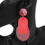 Fashion Two-Tone Geometric Statement Earrings #KE1104 - Multiple Colors (PC)