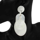 Fashion Two-Tone Geometric Statement Earrings #KE1104 - Multiple Colors (PC)