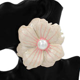 Fashion Large Flower Earrings #KE1109 - Multiple Colors (PC)