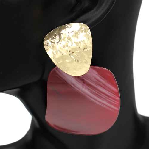 Fashion Statement Dangle Earrings #KE1112 - Multiple Colors (PC)
