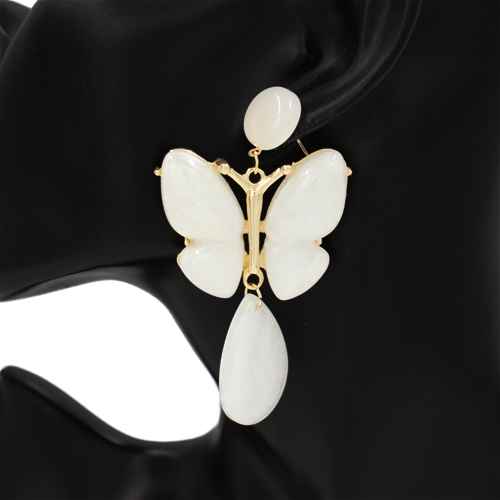 Fashion Butterfly Dangle Earrings #KE1116 - Multiple Colors (PC)