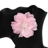 Fashion Acrylic Flower Earrings #KE1119 - Multiple Colors (PC)