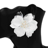 Fashion Acrylic Flower Earrings #KE1119 - Multiple Colors (PC)