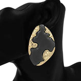 Fashion Textured Statement Earrings #KE1132 - Multiple Colors (PC)