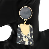 Fashion Acrylic Dangle Earrings #KE1153 - Multiple Colors (PC)