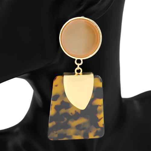Fashion Acrylic Dangle Earrings #KE1153 - Multiple Colors (PC)