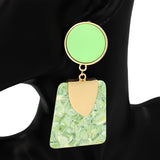 Fashion Acrylic Dangle Earrings #KE1153 - Multiple Colors (PC)