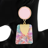 Fashion Acrylic Dangle Earrings #KE1153 - Multiple Colors (PC)