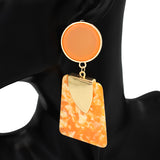 Fashion Acrylic Dangle Earrings #KE1153 - Multiple Colors (PC)