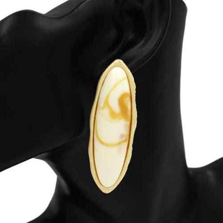 Fashion Teardrop Dangle Earrings #KE1167 - Multiple Colors (PC)