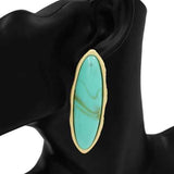 Fashion Teardrop Dangle Earrings #KE1167 - Multiple Colors (PC)