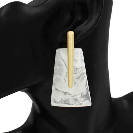 Fashion Statement Drop Earrings #KE1168 - Multiple Colors (PC)