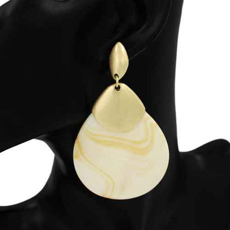 Fashion Statement Drop Earrings #KE1174 - Multiple Colors (PC)