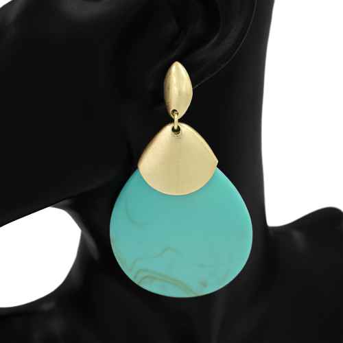 Fashion Statement Drop Earrings #KE1174 - Multiple Colors (PC)