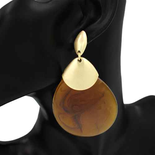 Fashion Statement Drop Earrings #KE1174 - Multiple Colors (PC)