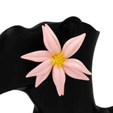 Fashion Large Floral Earrings #KE1195 - Multiple Colors (PC)