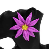 Fashion Large Floral Earrings #KE1195 - Multiple Colors (PC)